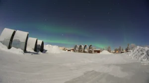 Feel the Arctic wind on a husky sleigh ride
